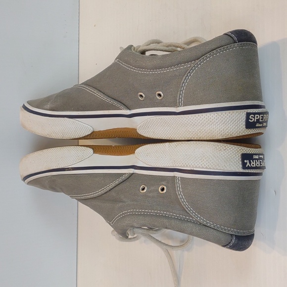 Sperry Topsider Men's Grey Halyard CVO Lace Up Saltwashed Sneaker - Picture 6 of 13